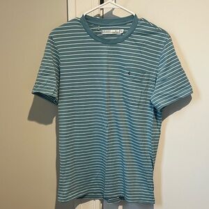Criquet Blue & White Striped Short-Sleeve Pocket Tee